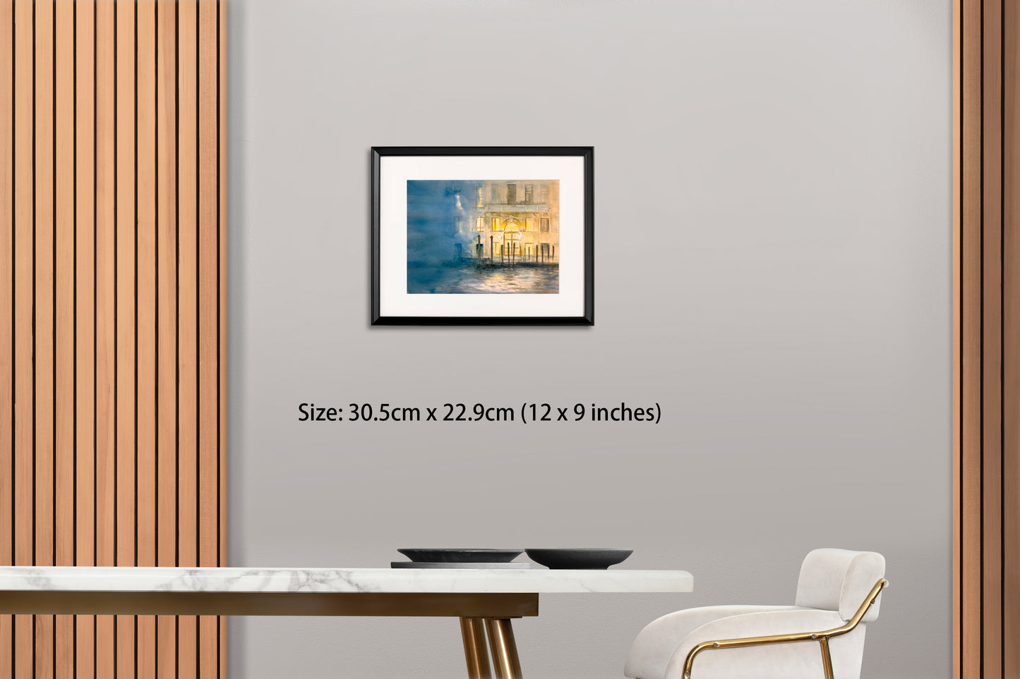 Venice at Night (Watercolor - Original)