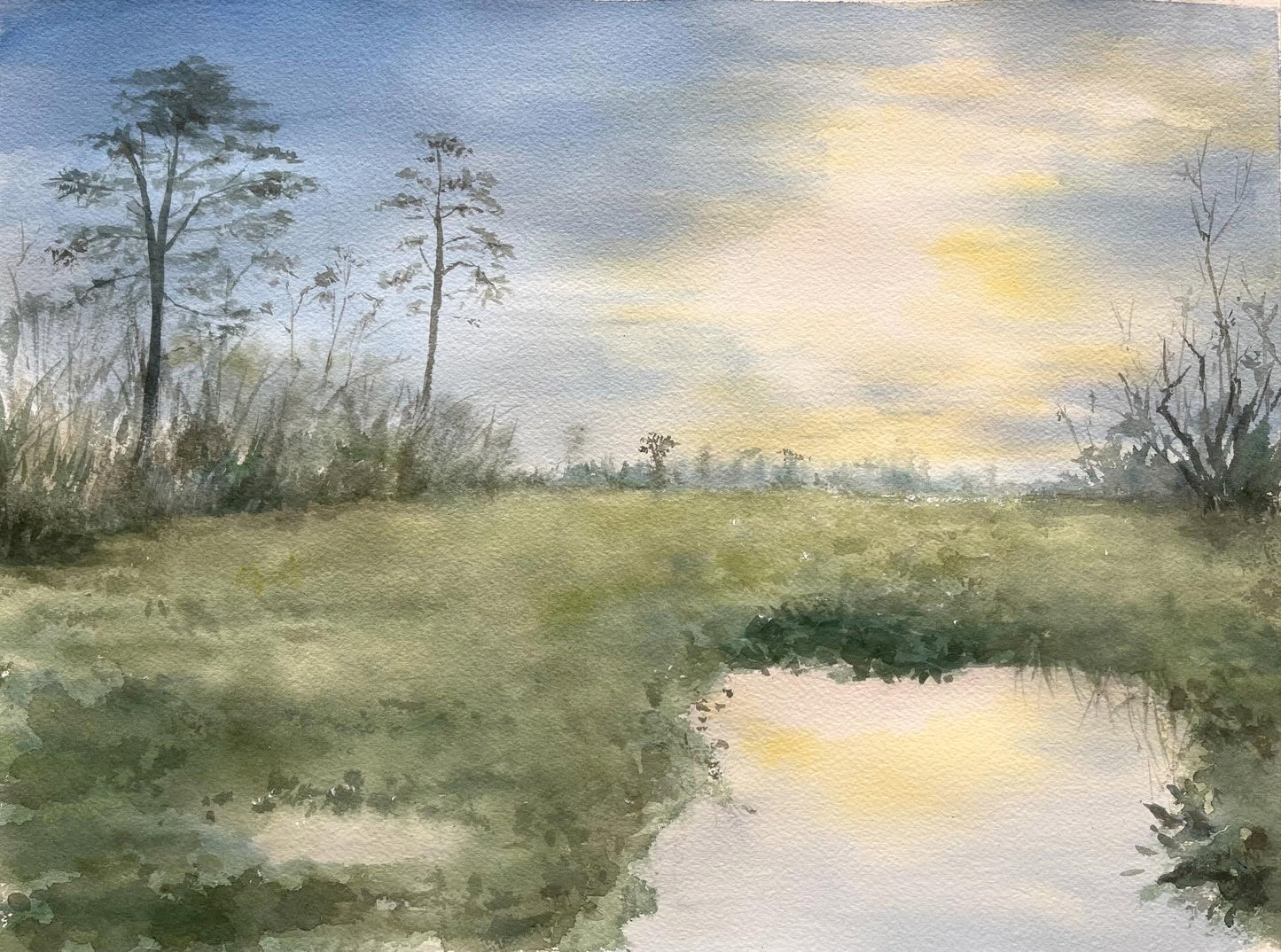 Sunlit Serenity (Watercolor - Original)