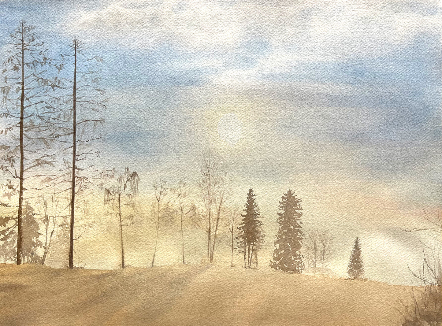 Soft Serenity (Watercolor - Original)
