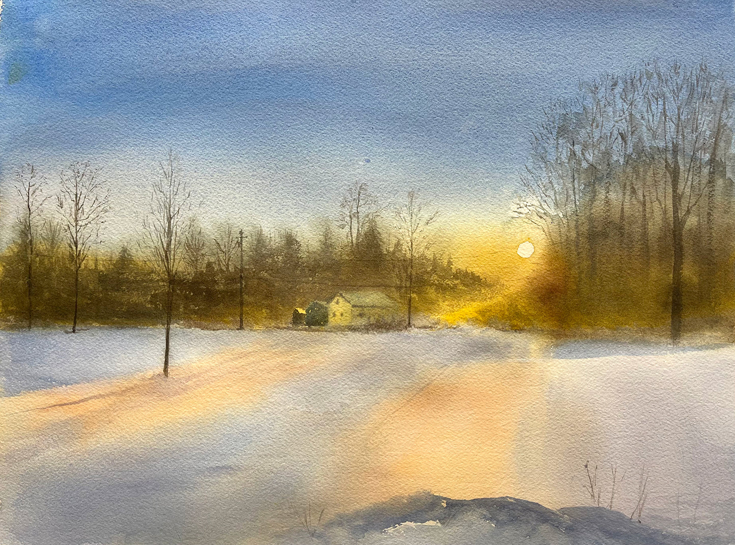 Golden Frost (Watercolor - Original)