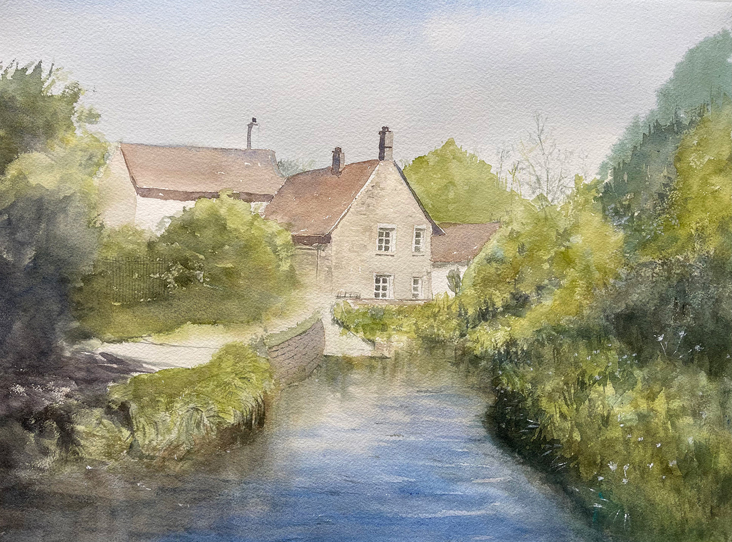 Riverside Harmony (Watercolor - Original)
