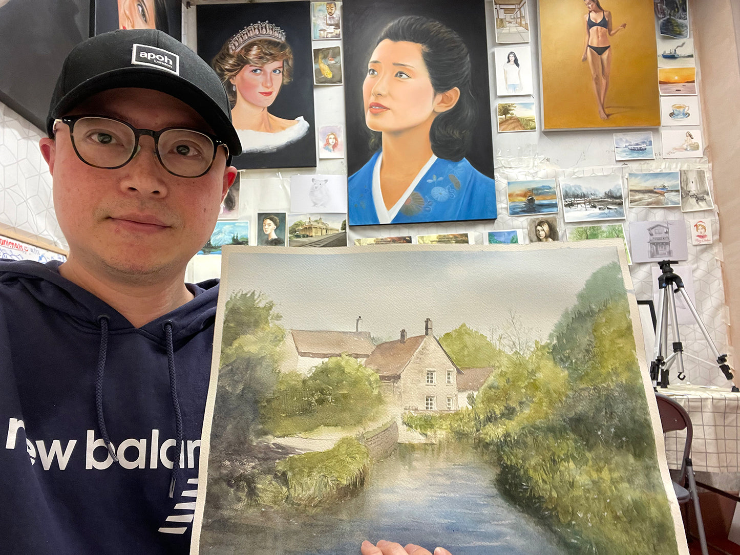 Riverside Harmony (Watercolor - Original)